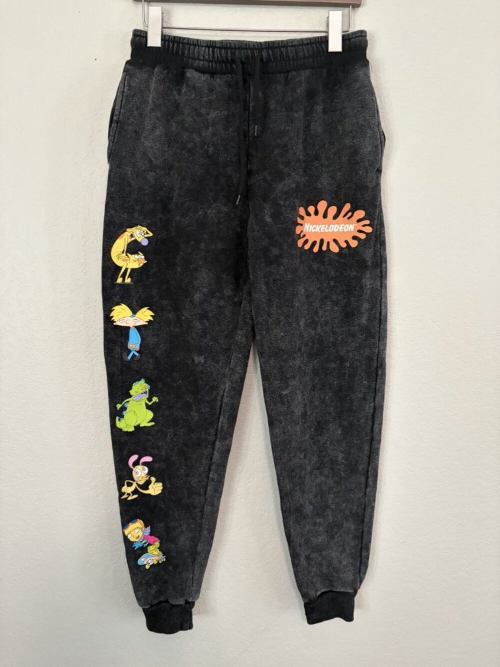 Nickelodeon Black Sweatpants Jogger 2021 Sz Small